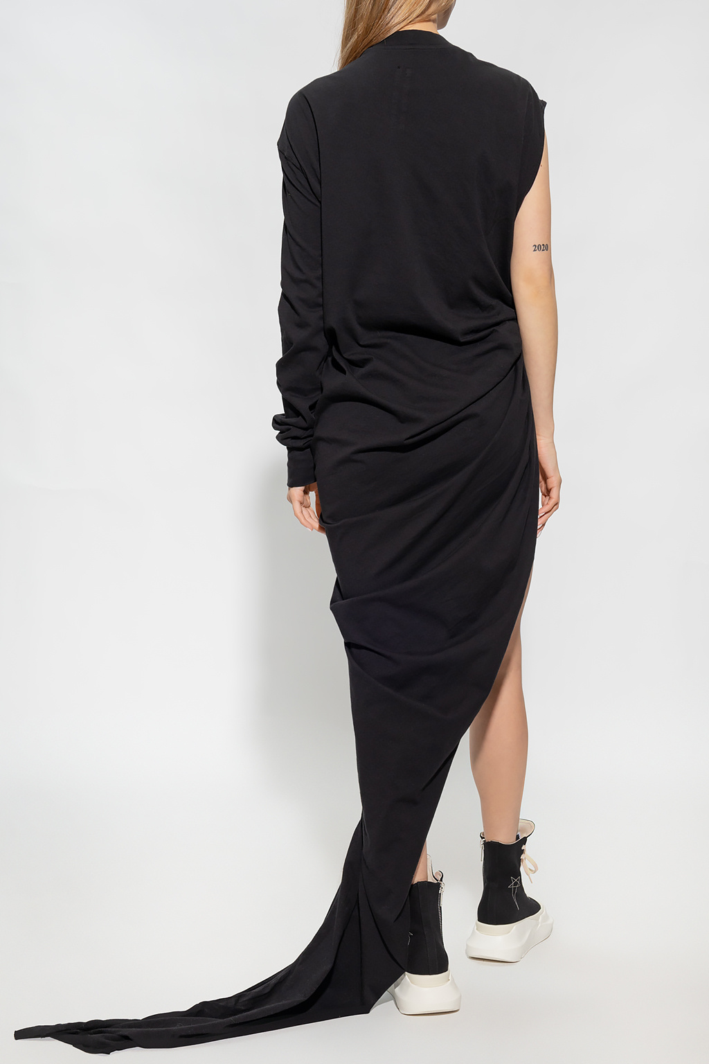 Black 'Edfu' asymmetric dress Rick Owens DRKSHDW - Pieces